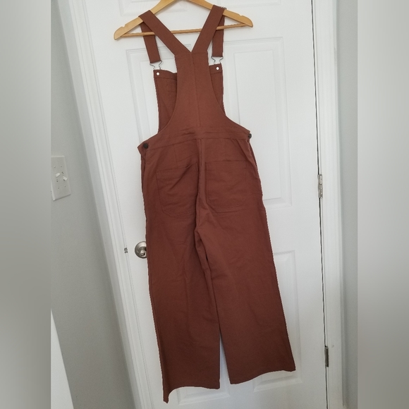 Caramel Brown 100% Cotton Overalls from Bridge and Burn NWOT - Picture 2 of 8